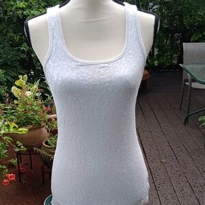 Aeropostale Shimmering White Tank Top